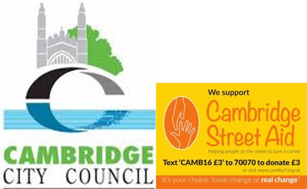cam city council logo & street aid logoid