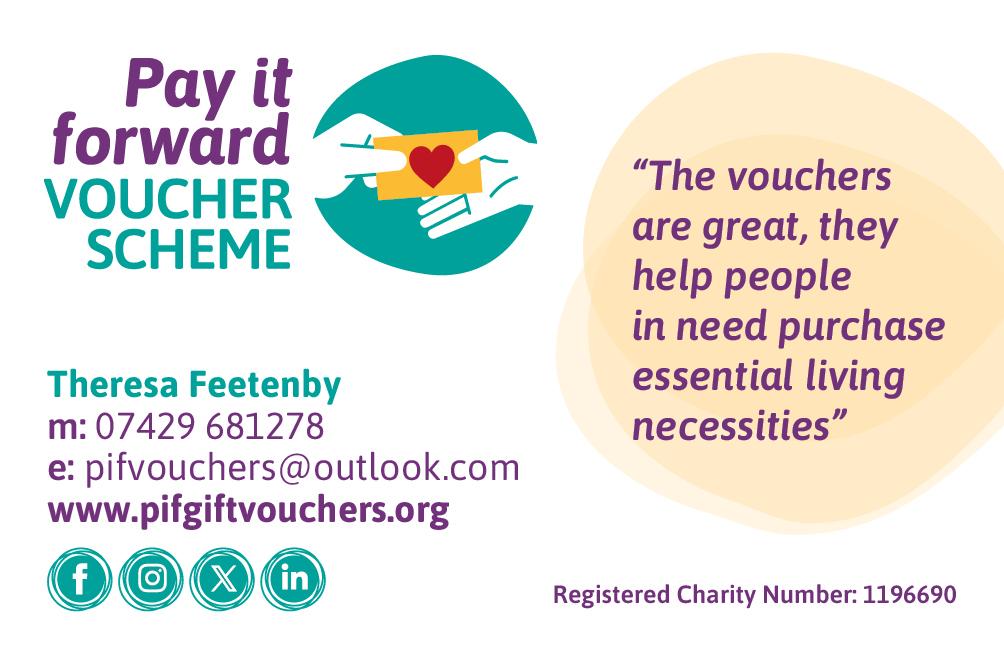 a card with hands holding a card